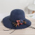 Summer Korean Sun Hat Elegant Straw Hat Women's Woven Sun Hat Flower Beach Tourist Hat Factory Wholesale