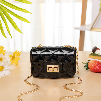 Foreign Trade Wholesale Bag for Women 2021 New Korean Mini Rhombus Gel Bag Fashion Twist Lock Small Square Bag Mobile Phone Bag