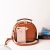 Tiktok Same Style Small Bag Bee Small round Bag European and American Retro Cowhide Bag 2021 New Versatile Fashion Women's Bag