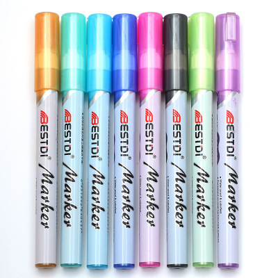 Three-Dimensional Double Line Pen Journal Pen Dream DIY Student Two-Color Outline Key Fluorescent Mark Colored Pencil Suit