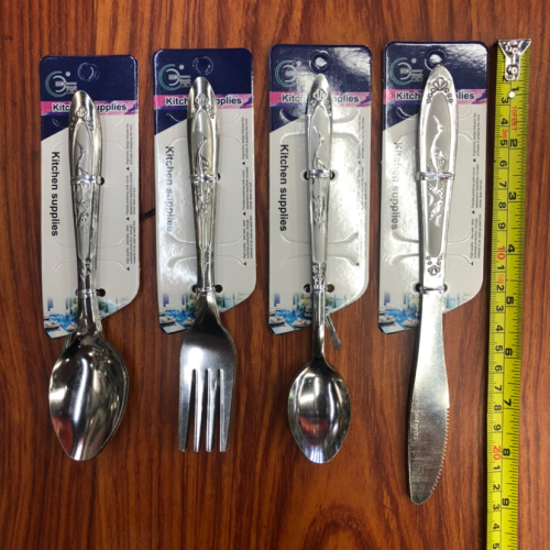 tableware kitchen supplies binding card fork knife