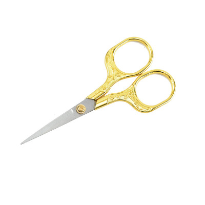 Foreign Trade Wholesale Plum Vintage Scissors Stainless Steel Household Scissors Embroidery Scissors Handmade Student Office Scissors