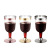 Disposable Bronzing Champagne Glass Plastic Edge Plated Red Wine Glass Ice Cream Cup for Tasting Rose Gold Dessert Cup