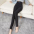 Winter Fleece-Lined Glossy Leggings Women's Outer Wear Gat Thick Warm Ankle-Length Skinny Pants High Waist Oversized Cotton Pants