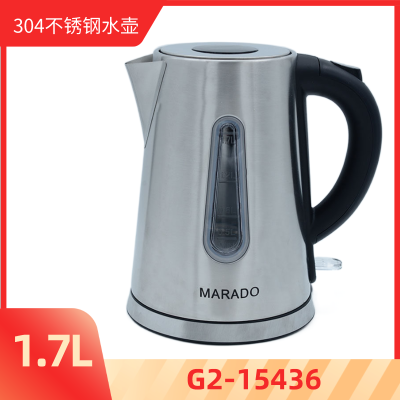 Cross-Border 1.7L Electric Kettle Household Stainless Steel Automatic Power off 304 Stainless Steel Kettle