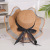 Hat Women's Summer Beach Hat Bow Straw Hat Korean Style Versatile Sun-Proof Travel Sun Hat Temperament Vacation Hat