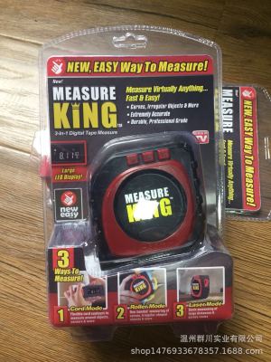 LED Digital Display TV Tape Measure King 3-in-1 Laser Measuring Scale Three-in-One Tape Measure