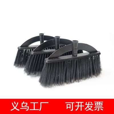 Black Broom Factory Direct Sales Catering Industry Applicable Pole 1 M Broom Head Broom Head with Rod