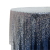 Elegant Sequin Table Cloth, Silver and Navy Two Colors Gradi