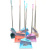 Dustpan Set with Scraper Teeth Household Single Broom Non-Viscous Plastic Broom Set Magic 8605