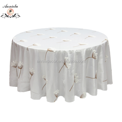 Wholesale Wedding Decorative Tablecloth, Round Embroidery Ta