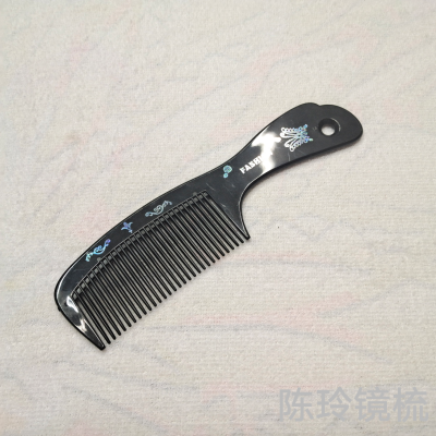 Soft Plastic Comb Household Thickened Medium Tooth Soft Tooth Vulcanized Rubber Comb Thick Hair Anti-Static Long Hair Hair Large Flat Comb