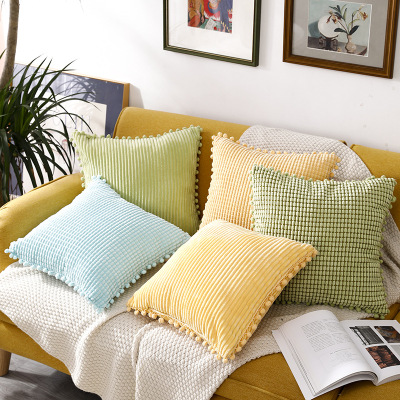 2021 New Cushion Cover Pillow Sofa Office Lumbar Cushion Bedding Set Head Big Backrest Pillow Factory in Stock Wholesale