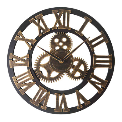 Creative Retro Wall Clock Fashion Wall Clocks Decorative Gear Wall Clock Living Room Wall Clock One Piece Dropshipping