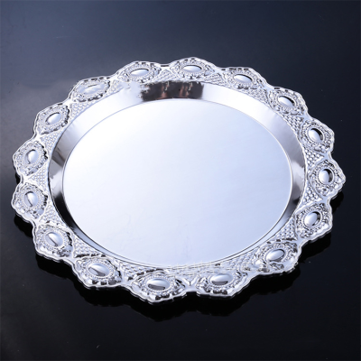 Amazon hot sold Lace dessert plate for wedding party