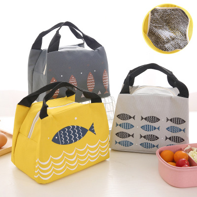 Handbag Lunch Bag Lunch Box Insulation Bag Small Fish Insulation Cooling Bag Outdoor Picnic Portable Ice Pack Lunch Bag