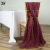 Hotel Ponytail Chair Chair Back Decoration Outdoor Wedding Bamboo Chair Chair Cover Back Flower Chiffon Ribbon