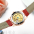 2021 New Luxury Mechanical Watch Milan Strap Korean Style Heart-Shaped Hollow Mechanical Watch Diamond Women's Watch