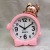 Creative Fashion Cute Cartoon Head Alarm Clock Bedroom Bedside Children Sleep Quartz Clock