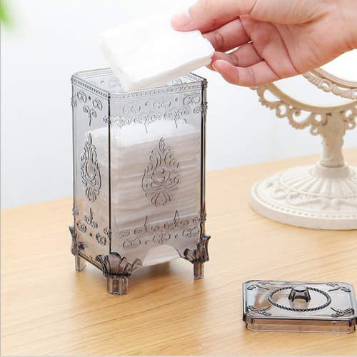 removable european cotton pad storage box