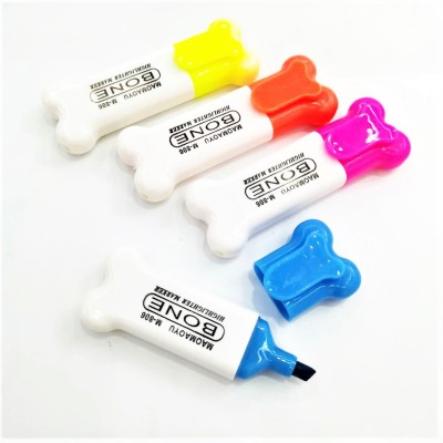 Bone Fluorescent Pen Creative Fluorescent Pen Cartoon Fluorescent Pen Source Manufacturer Reliable Quality Stable Supply H25