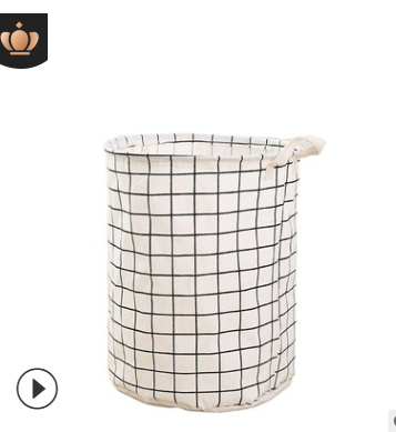Laundry Basket Storage Containers Cotton and Linen Pink Series Storage Basket Storage Bucket