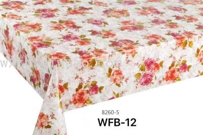 New PVC Non-Woven Tablecloth Waterproof and Oil-Proof Factory Direct Sales
