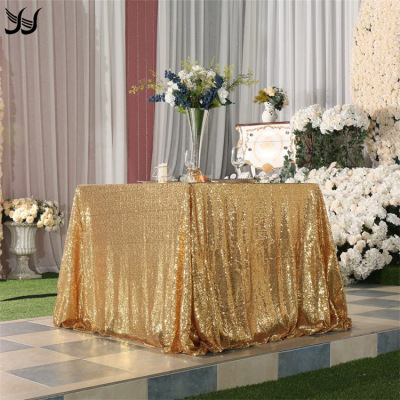 SOURCE Manufacturers Cross-Border Custom Encryption 3mm Full Version Sequin Table Flag Wedding Banquet Table Runner Mediterranean Sequin Tablecloth
