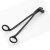 Stainless Steel Frosted and Matte Black Candle Lamp Wick Scissors Candle Scissors Black Candle Scissor