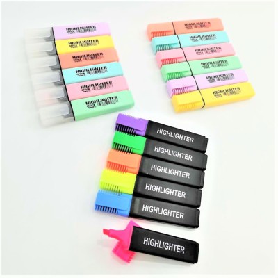 Factory Direct Sales Macaron Color Thick Head Fluorescent Pen Eye Protection Key Mark Graffiti Hand Account Pen H5799