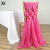 Hotel Ponytail Chair Chair Back Decoration Outdoor Wedding Bamboo Chair Chair Cover Back Flower Chiffon Ribbon