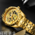 Wolishilong Watch New Golden Dragon Men's Watch Fashion Steel Watch Quartz Watch Men's Watch Wholesale Customization