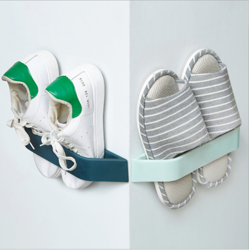 wall-mounted 2 shoe rack