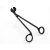 Stainless Steel Frosted and Matte Black Candle Lamp Wick Scissors Candle Scissors Black Candle Scissor