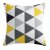 Nordic Geometric Flock Cushion Pillow Ins Style Car Lumbar Support Cushion Office Lunch Break Pillow Bedside Backrest