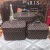 Black and White Plaid Jewelry Storage Cosmetics Suitcase Travel Home Storage Box
