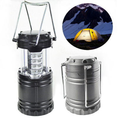 Cross-Border Outdoor Camping Lantern Tent Light 30led Portable Lamp Mini Small Pendant Lamp Bright Straw Hat Lamp Beads。
