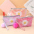 2021 New Sequined Chrysanthemum Flat Bag Portable More than Cosmetic Bag Styles Travel Goods Storage Bag Laser