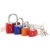 Color Set Plastic Diamond Lock Iron Padlock Open Key Outdoor Lock Factory Wholesale Suction Card Direct Batch Large