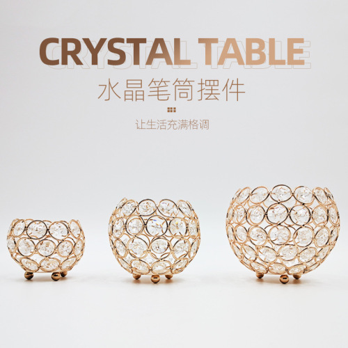 Storage Pen Holder Nordic Crystal Pen Holder Makeup Tool Nail Brush Storage Box nail Tools