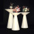 Wedding Props Luminous Cylinder Dessert Table Wedding Road Lead Stage Decorative Showcase Storage Stand Dessert Table