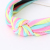 Colorful Striped Headband Hair Clip Fabric Headband Knotted Head Hoop Korean Style Versatile Outer Wear Cute Ins Headband Hair Accessories