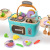 Children's Simulated Kitchen Toy Set Boys and Girls Play House Picnic Suitcase Barbecue Cooking Educational Tableware