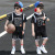 Children's Basketball Wear Suit Two-Piece for Boys 2021 New Middle School Student Sports Competition Training Clothing Jersey Fashion