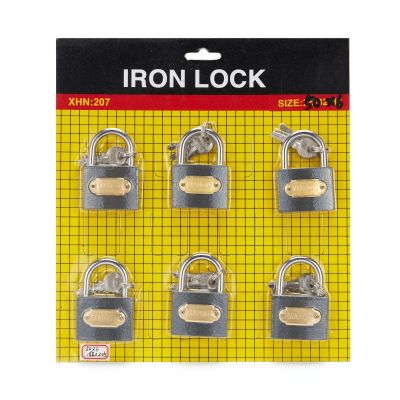 Factory Direct Supply 50mm Gray Iron Padlock Pull Light Lock Suction Card Student Household Wardrobe Padlock Open Lock Wholesale