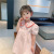 Girls' Korean-Style Short-Sleeved Dress 2021 Summer New Baby Vintage Skirt Children's Western Embroidery Net Red Dress