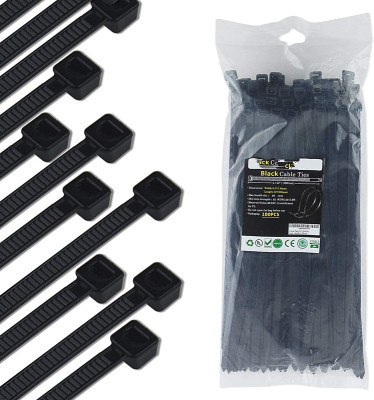 Nylon Cable Tie 12 Inches (about cm Heavy Black Cable Tie Width: 0.3 Inches (about 0.8cm