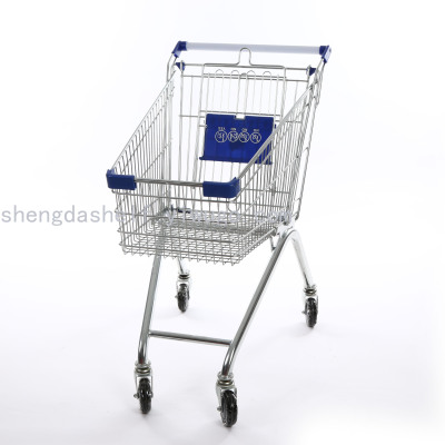 2021popular metal shopping trolley supermarket shopping trolley shopping cart European shopping cart