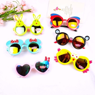 Classic Fashion Rabbit Kids Sunglasses Sunglasses Colorful Baby Cartoon Trendy Children's Bow Glasses