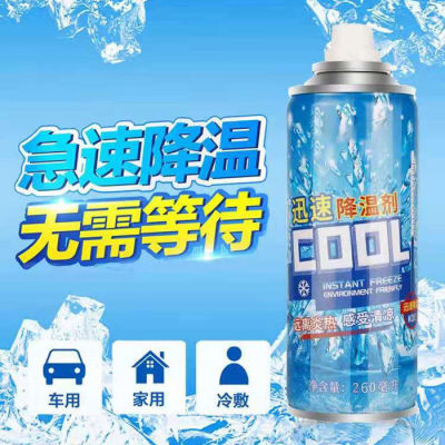 Cool Spray Summer Cooling and Relieving Summer Heat Clothing Human Body Summer Cooling Spray Car Refrigerant Dry Ice Spray